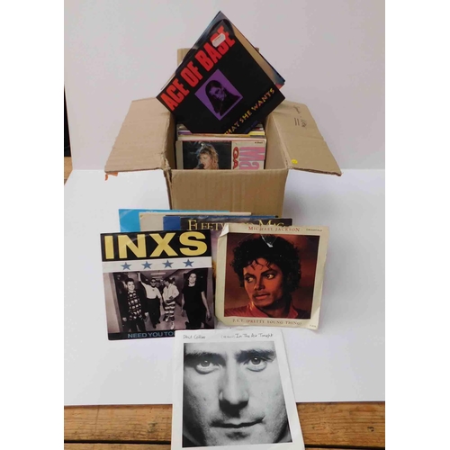 3 - Sixty five - Picture sleeve singles including - Michael Jackson, The Who, John Lennon & Phil Collins