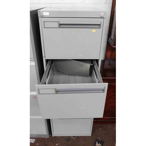 531 - Metal filing cabinet