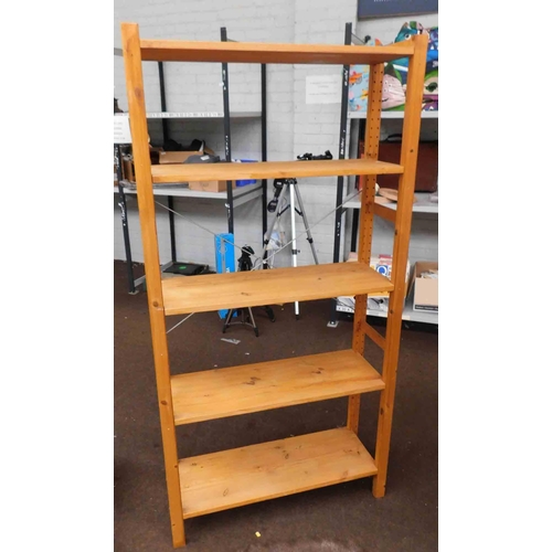 536 - Adjustable five shelf shelving unit