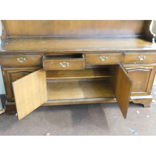 536A - Large oak dresser (4 drawers/cupboards)