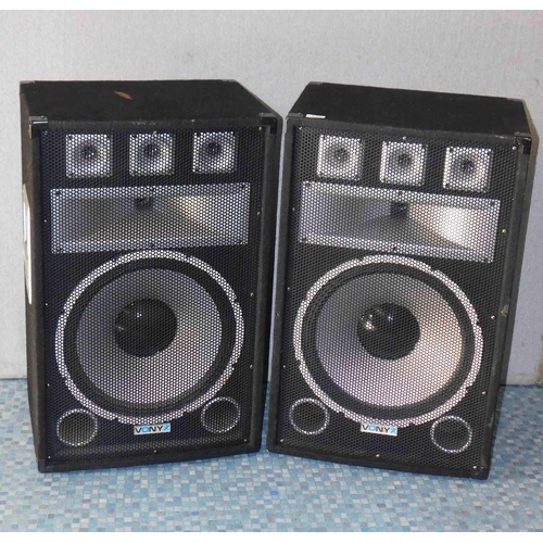 550 - Pair of large Vonyx 1000w PA box passive speakers-unchecked