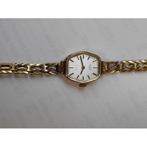 98 - 375 Gold - ladies cocktail watch & three rolled gold watches