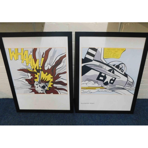 160a - 2x Large Lichtenstein prints approx 35x24