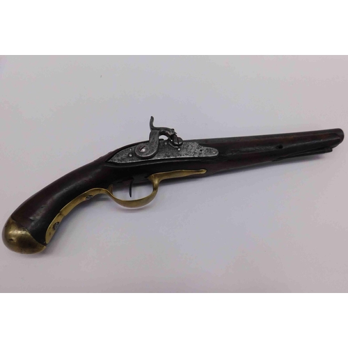 19A - Antique Victorian percussion pistol...