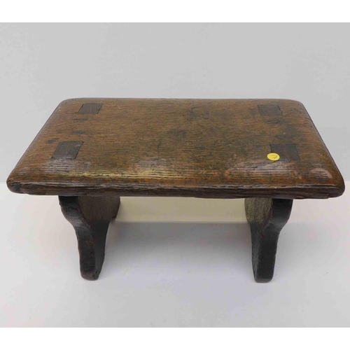 24a - Antique oak footstool