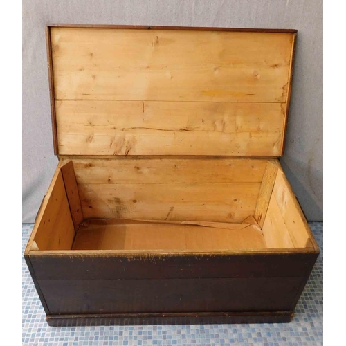 742 - Antique pine blanket box