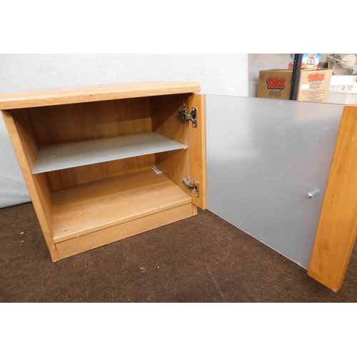 751 - Wooden cabinet with glass door