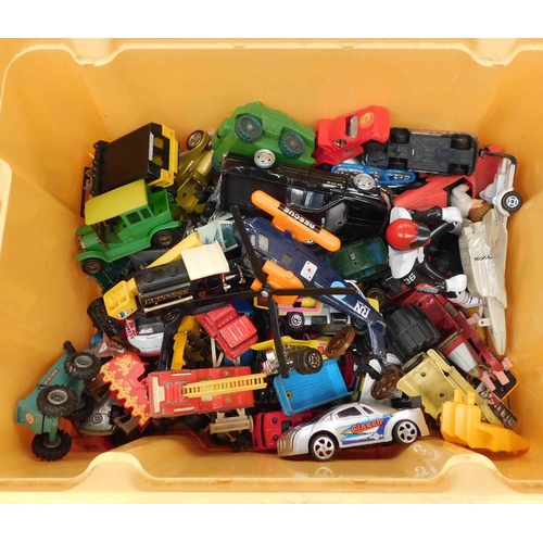 8 - Box of vintage diecast cars