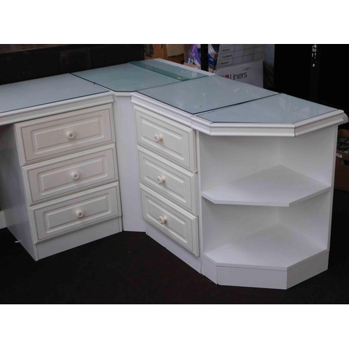 817 - Large collection of white bedroom furniture