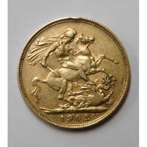 98A - 1902 22ct Gold full sovereign