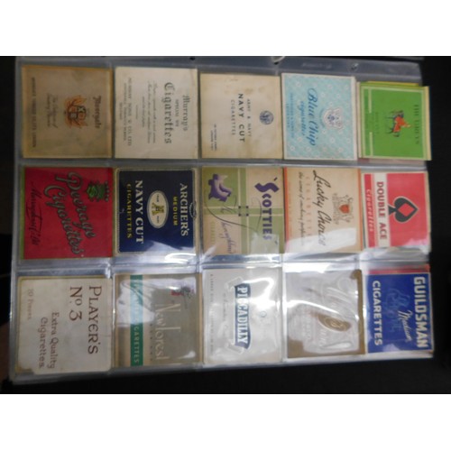 193 - Vintage cigarette packets + box of mixed cards