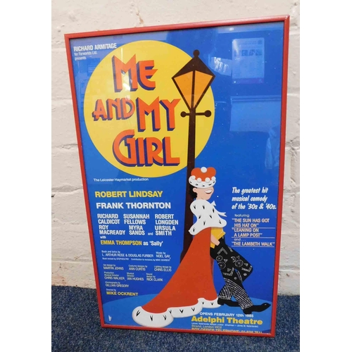 11 - Me & My Girl, theatre poster - Adelphi theatre, Strand London - 12 3/4