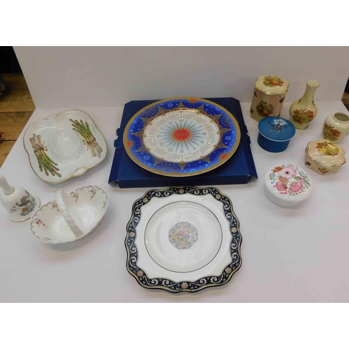 175A - Mixed ceramics including - Royal Worcester, Wedgwood & Susie Cooper - & asparagus dish