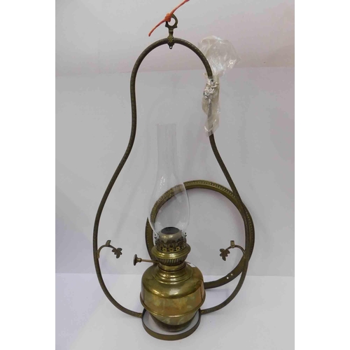 36 - Nautical style - brass hanging/Ships - paraffin lamp