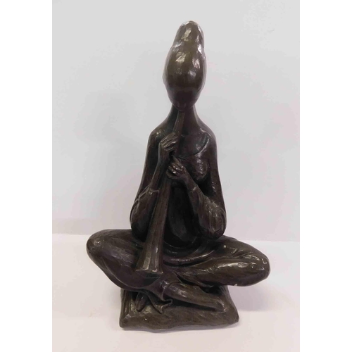 49 - Figure of a sitting musician - by William Degroot for Austin Studios