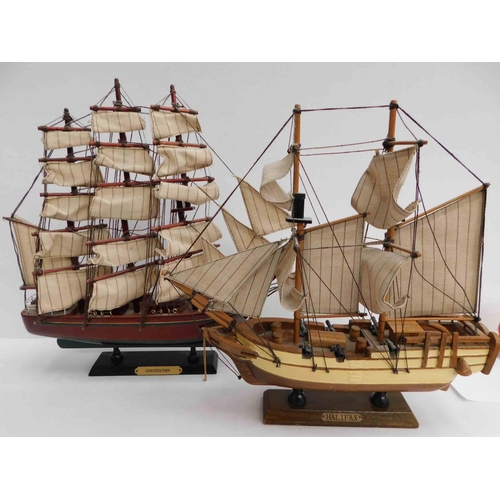 50 - Two model ships - The Halifax & The Constitution