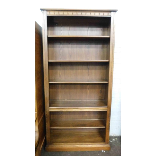 542 - Ercol bookcase with adjustable shelves