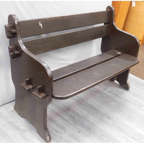 545 - Vintage church pew style garden bench