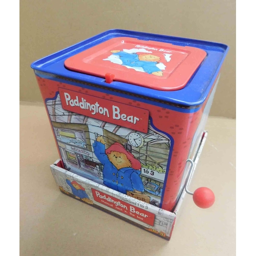 164 - Paddington Bear - jack in a box - approximately 6 1/2