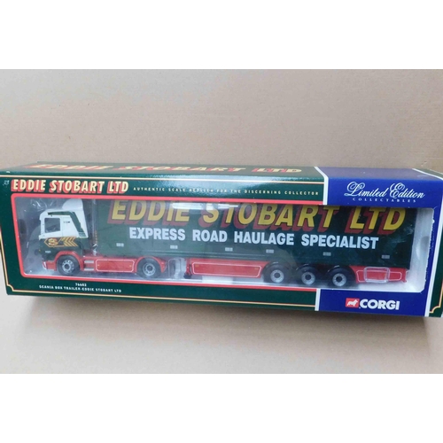 165A - Corgi Ltd edition - 76602 Scania box trailer - Eddie Stobart