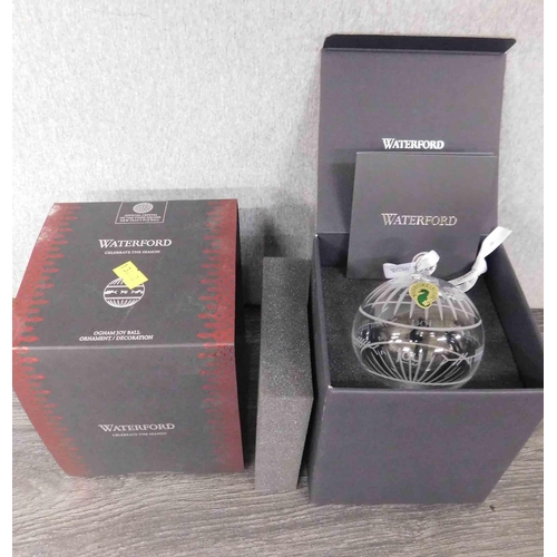 205 - Waterford crystal - Joy Ball ornament/decoration - boxed