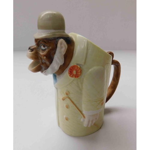 269 - Polychrome - porcelain monkey milk jug