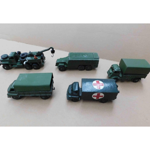 272 - Five - Dinky/Meccano - die cast military vehicles