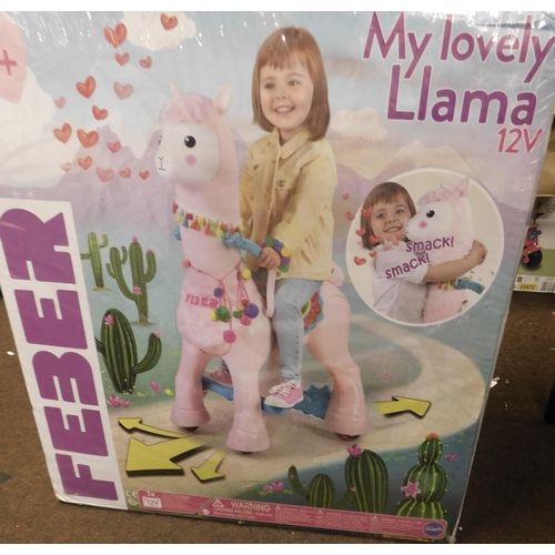 396 - New & boxed 'My Lovely Llama' 12v rechargeable toy-age 3+