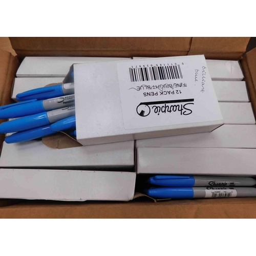 566 - 11x Pack of 12x Sharpie pens in blue plus some loose