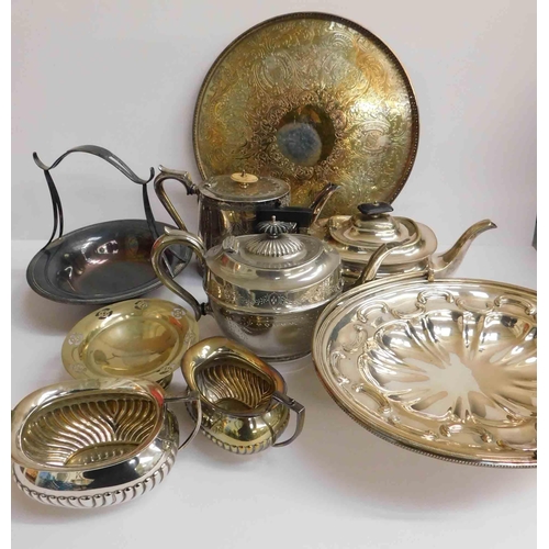 81 - Mixed metal ware - including silver plate