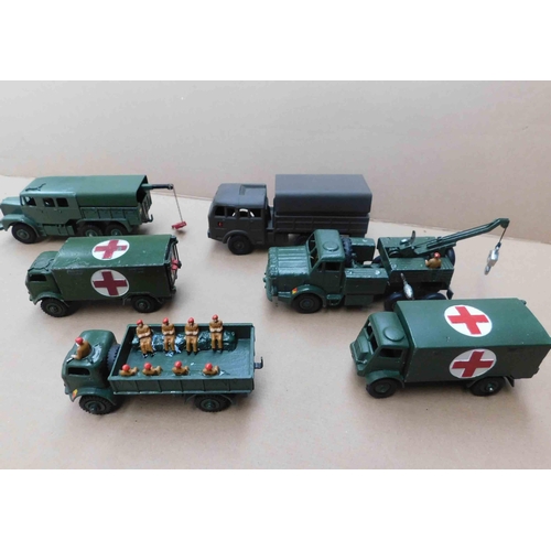 81A - Six - Dinky/Meccano - die cast military vehicles