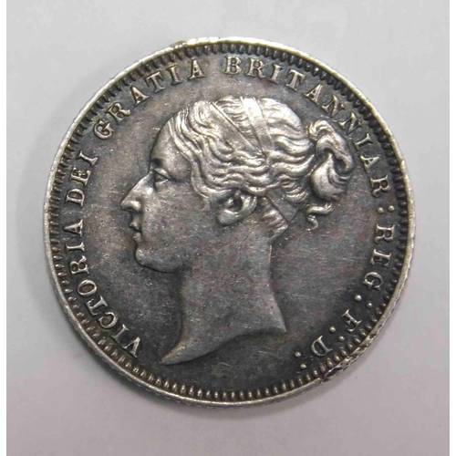 106 - 1877 dated - Six Pence coin