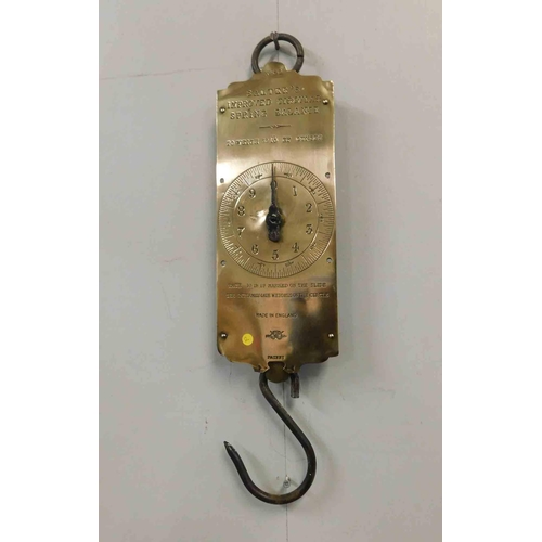 11 - Vintage - brass hanging - Salter scales