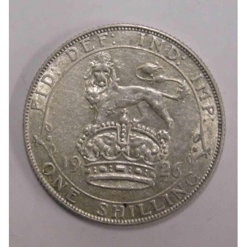 126 - 1926 dated - One Shilling coin