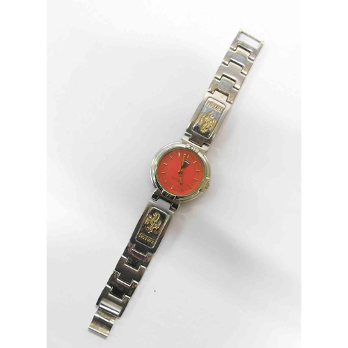 149 - Ferrari - red dial wristwatch - working order