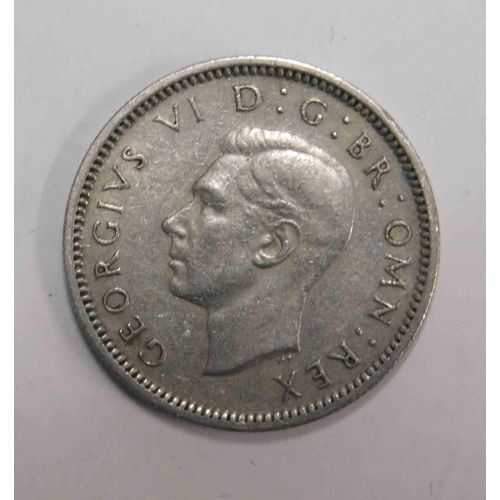 155 - 1952 dated - Six Pence coin