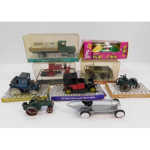 169 - Vintage die cast models - including Mercedes/Damiler