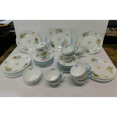 273 - Vintage Wildflowers - Shelley Tea Set - no damage