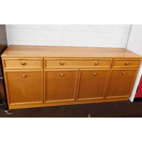 534 - Mid century G-plan 4 drawer/4 cupboard sideboard