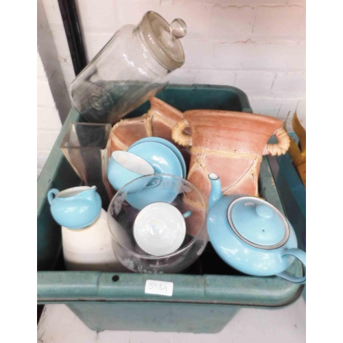 593A - Collection of glass & ceramics etc