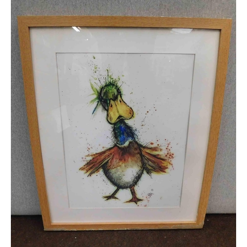 617 - Framed Malard print