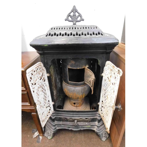 625 - French cast iron charcoal burner stove