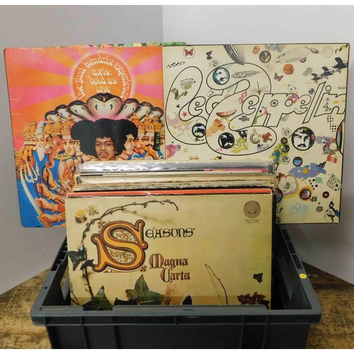 63 - Mixed - Vintage LPs - including Led Zeppelin & Jimi Hendrix