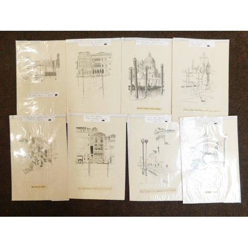 162 - Folder of sketches/etchings & prints