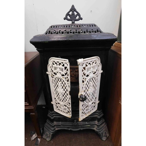 634 - French cast iron charcoal burner stove