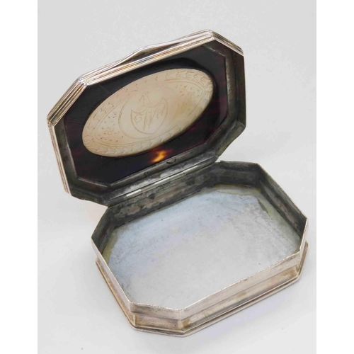 100 - Tortoise shell & Pearl inlaid - pin box marked on inside