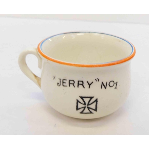 18A - Crown Devon Fieldings - Hitler 'Old Nasty' miniature chamber pot - Jerry No1 (approx 2