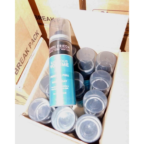 562 - 10x Boxes of 12x per box John Frieda Forever Full hairspray 50ml