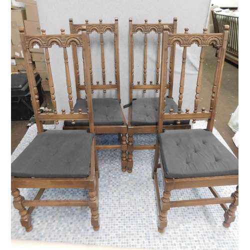 633 - 4x Mid-century Ercol chairs