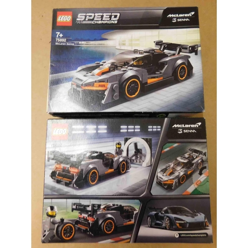 711 - 2x Lego McClaren Senna 75892 - new/unused - slight tear to boxes